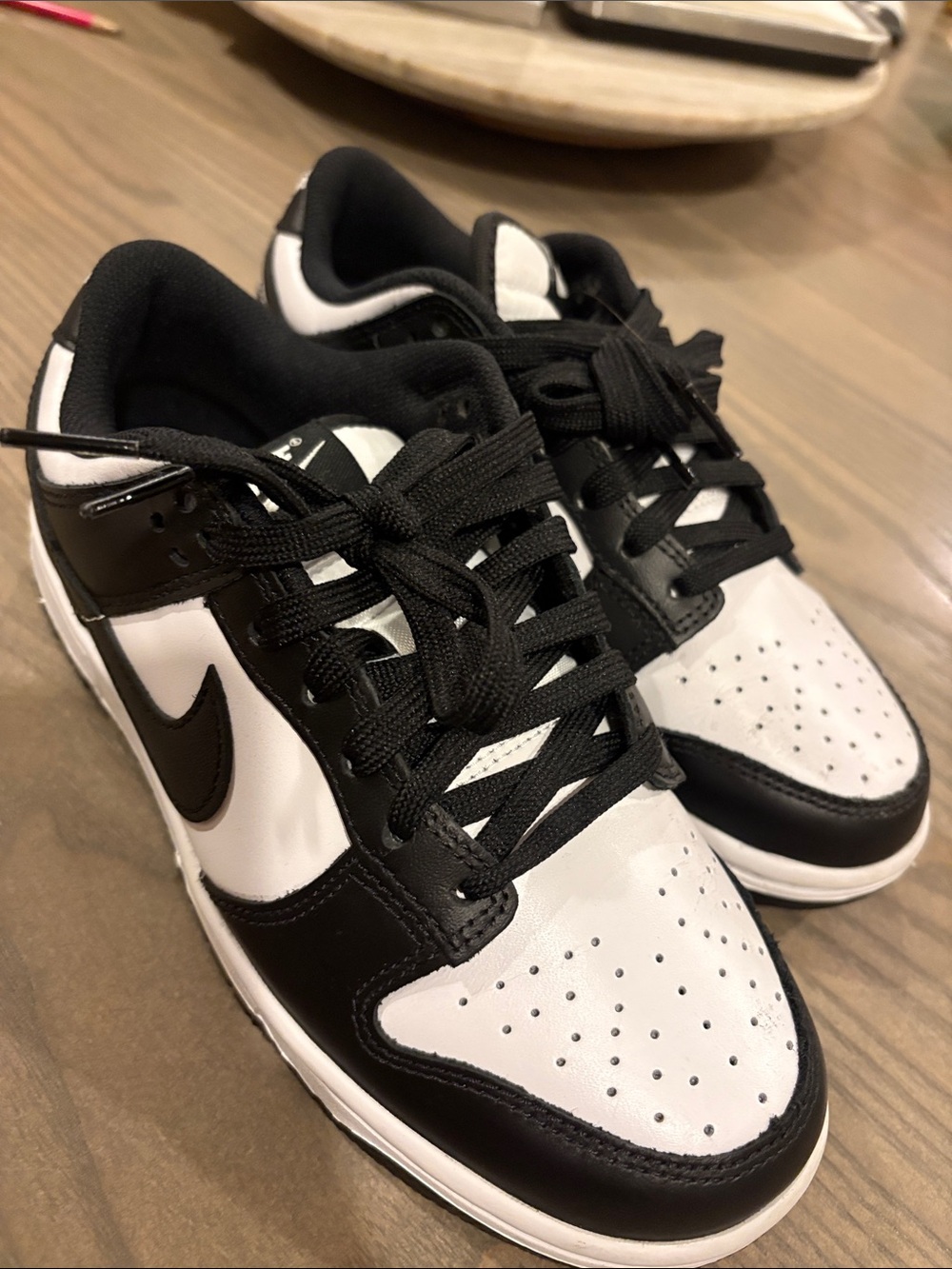Nike Black and White Low-Top dunks